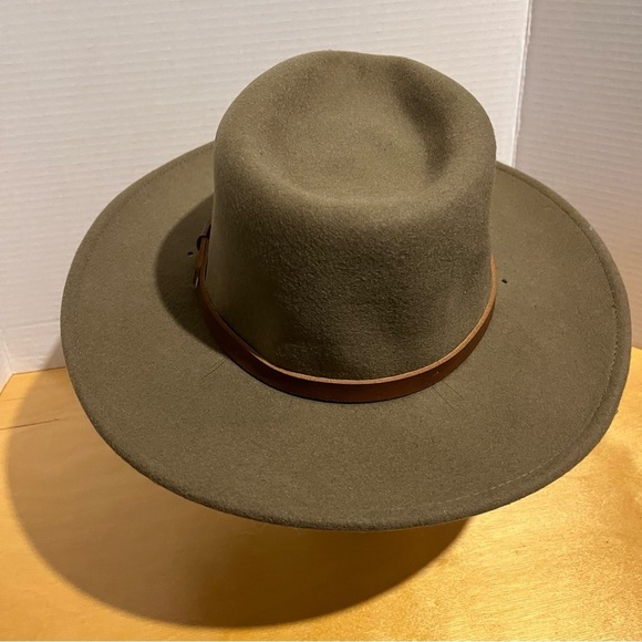 Stetson Men's M Santa Fe Crushable 100% Wool Hat Brown - Picture 5 of 12